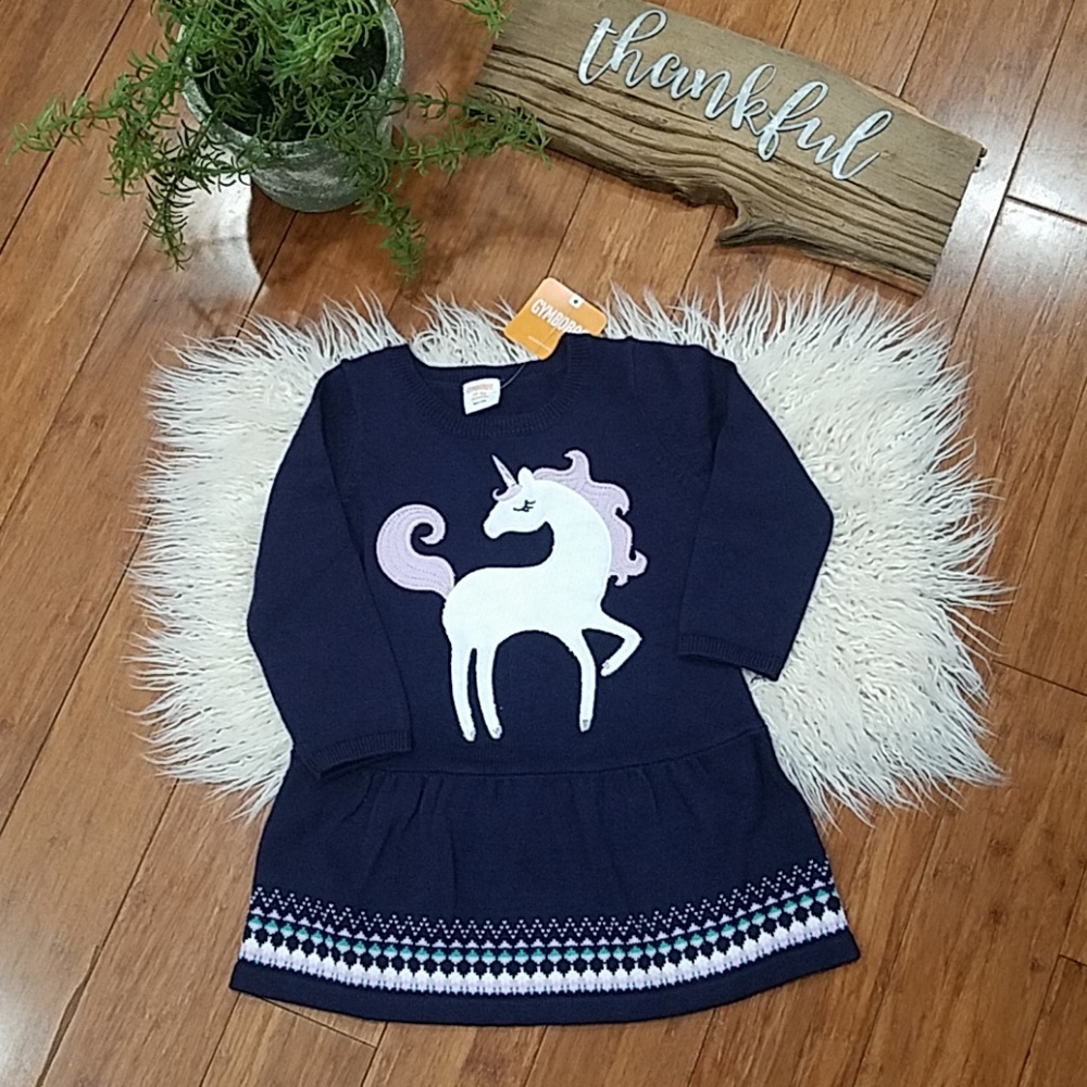 NWT Gymboree Girls Sweater Dress Sz18-24 mo. & 3T